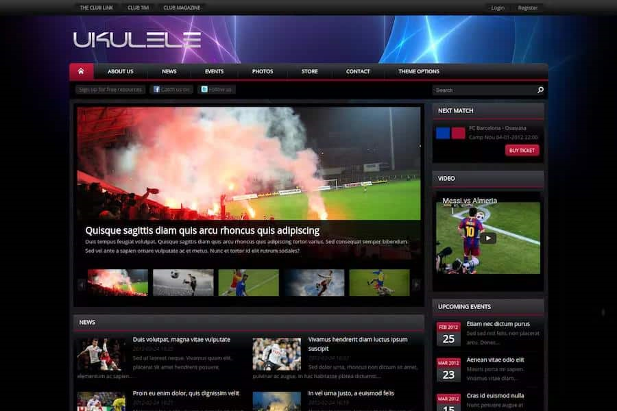 UKULELE – SPORT CLUB DRUPAL THEME